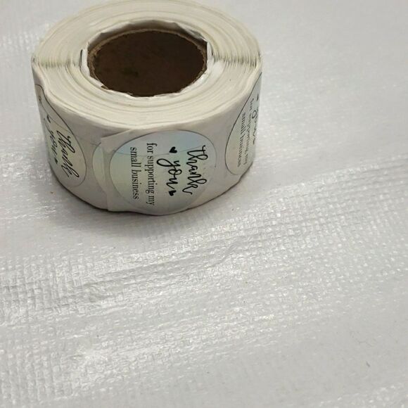 Thank you Stickers 1 Inch 500 pieces Count New - Picture 3 of 3